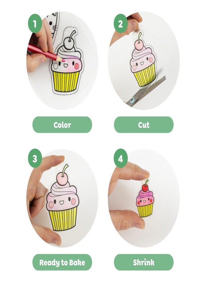 Tiger Tribe: Shrinkies - Ultimate Collection - Color & Bake to Create Charms for Jewelry & Keychains, Craft Kit, Kids Ages 5+, Adult Supervision - Image 5